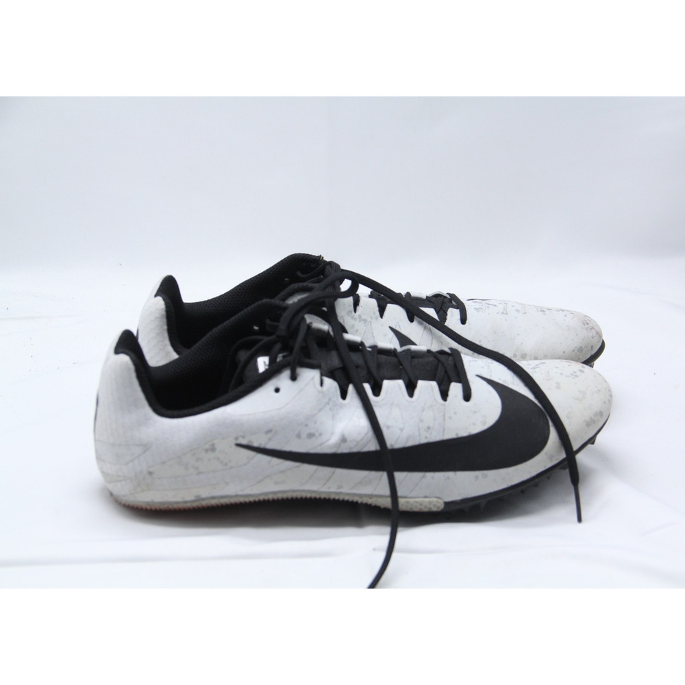 Nike Zoom Rival S 9 Track Shoes Womens Sz 11.5 White Speckled Spikes 907565-004